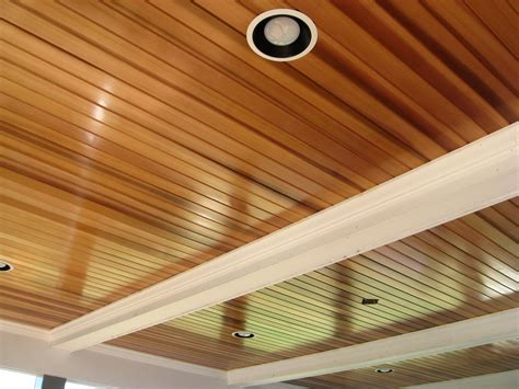 Beautifully Shiny Cedar Ceiling Lake House Interior Ceiling Wood