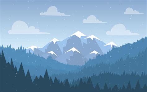 Vector Landscape Illustration 206116 Vector Art at Vecteezy