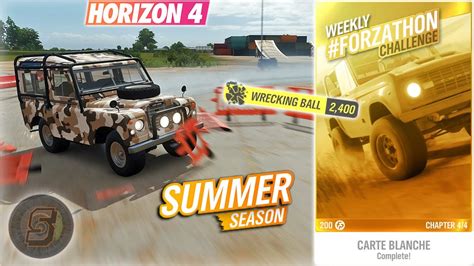 750 000 Skill Score Wrecking Ball Skill Forza Horizon 4 Summer