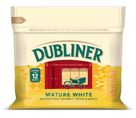 Dubliner Mature White Block : Mature Cheese : Our Range : Dubliner Cheese : Dubliner Cheese