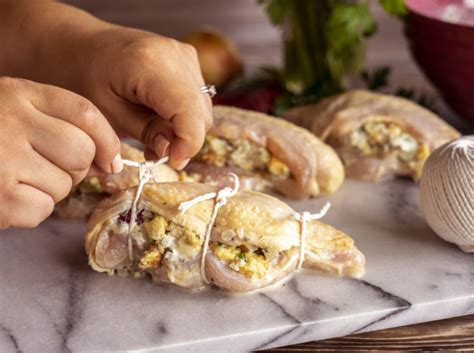 Try this cranberry cornbread stuffing recipe for a party. Cranberry Sage Stuffed Chicken Breasts - Bell & Evans