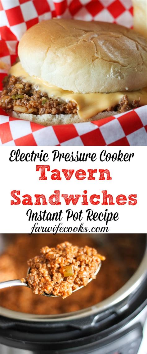 Barbecue ground beef loose sandwiches : Tavern Sandwiches an Electric Pressure Cooker Recipe - The ...