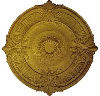 Victorian white finish ceiling medallion adds an elegant aesthetic to any ceiling fan or lighting fixture. 39 1/2"OD Attica Ceiling Medallion - Victorian - Ceiling ...