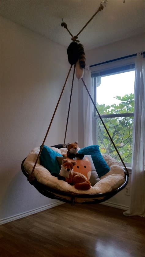 Arrangement home furnishing with papasan cushion arts. Fox Tales: DIY: Hanging Papasan Chair