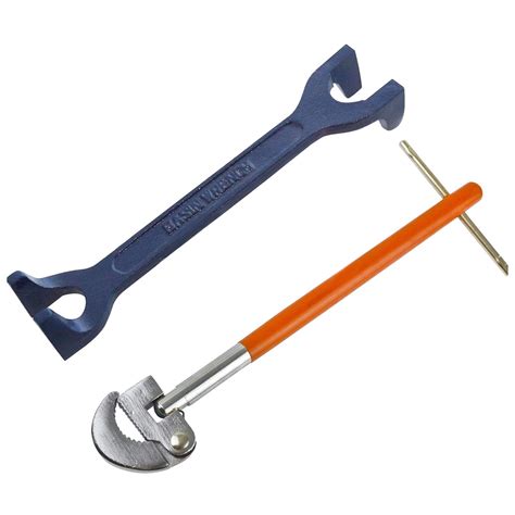 Fixed Basin Wrench 1522mm And 11 Adjustable Basin Wrench Bath Sink