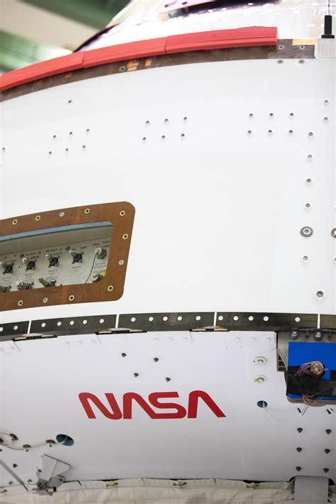 Nasa And Esa Logo Installation On Artemis I Spacecraft Flickr