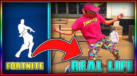 New Fortnite All Fortnit Emotes In Real Life Compilation All