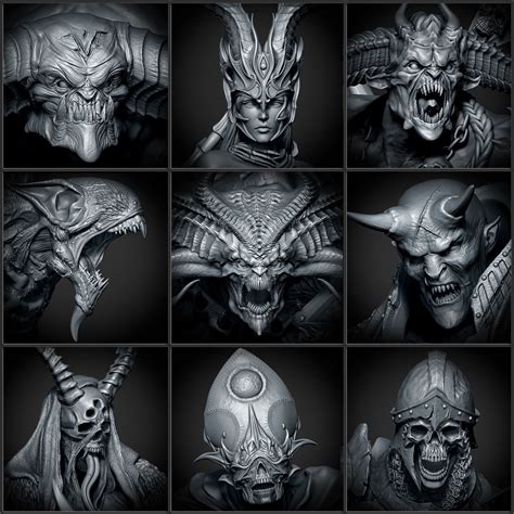Demon Faces Charles Agius On Artstation At