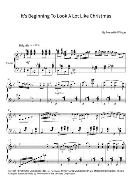 Its Beginning To Look Like Christmas Piano Solo Sheet Music Pdf Download
