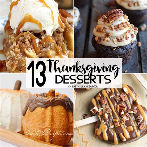 A thanksgiving meal isn't complete without dessert! Best Thanksgiving Desserts - Easy Holiday Ideas