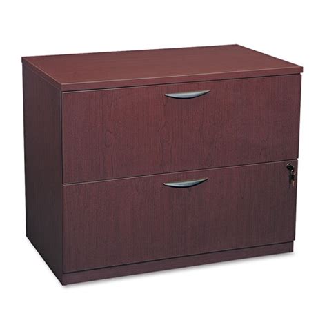 An adjustable wire follower in each drawer supports files from behind so they stay upright and neat. Hon 2-Drawer Lateral File Cabinet - Mahogany - Free ...