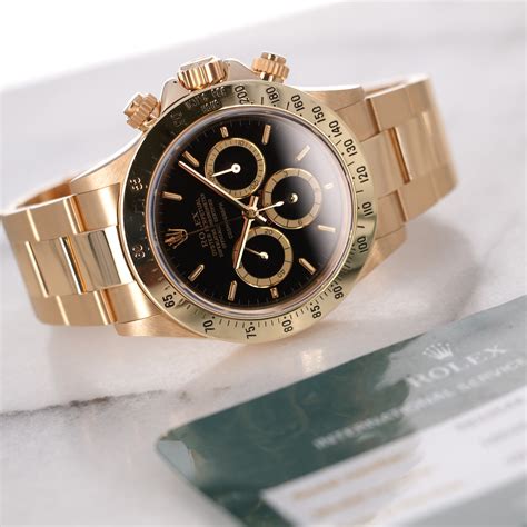 Rolex Yellow Gold Cosmograph Floating Daytona Watch Ref 16528 Rolex