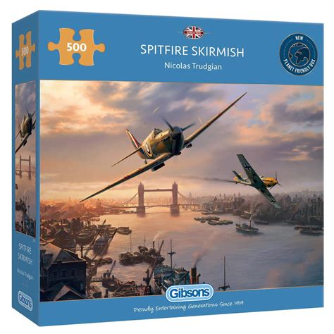 Gibsons Spitfire Nicolas Trudgian 500 Pieces Jigsaw Puzzle