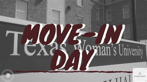 college move in day texas women s university ep 7 youtube