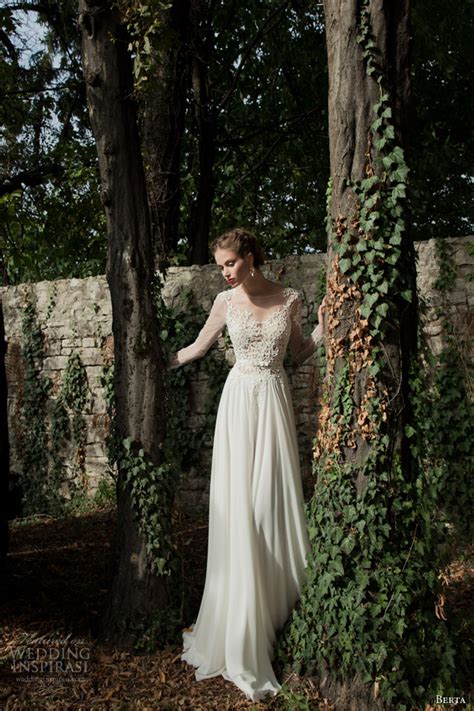 Berta Bridal Winter 2014 — Long Sleeve Wedding Dresses