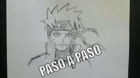Como Dibujar A Naruto Uzumaki Paso A Paso A Lapiz Youtube