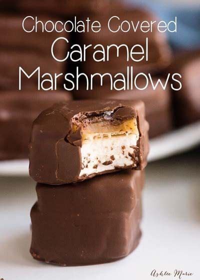 Easy Caramel Dessert Recipes Chocolate Covered Caramel Marshmallows