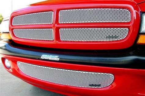 Grillcraft® Dodge Dakota 1997 2004 Mx Series Silver Fine Mesh Grille