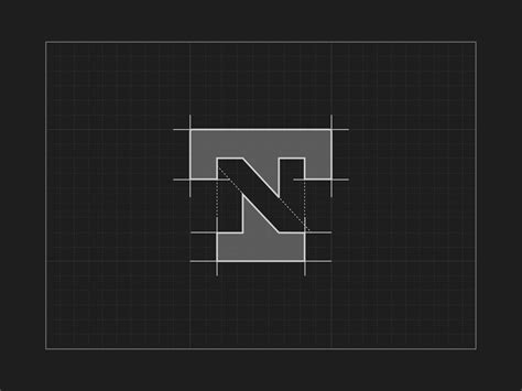 Tn Negative Space Monogram Icon Grid Logo Design Infinity Logo
