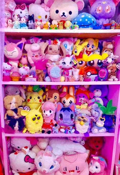 Somewhat Reorganized Plushie Shelf Ive Completely Run Out Of Room So Half My Toys Are Hanging