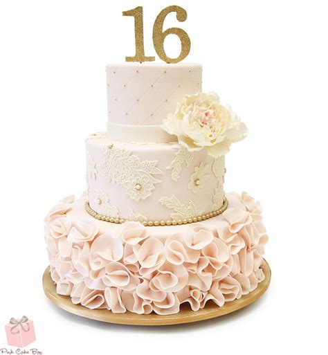 Cake birthday happy birthday sweet dessert food celebration party delicious. Sweet 16 Ruffle Cake » Sweet 16 Cakes | 16 Birthday Cakes ...