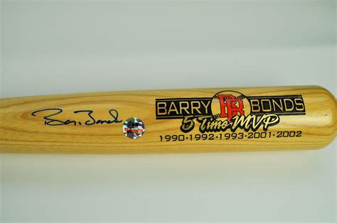 Lot Detail Barry Bonds Full Signature Autographed Limited Edition Bat