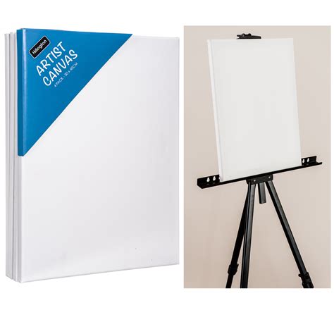 Blank Artist Canvas Art Board Plain Painting Stretched Framed White