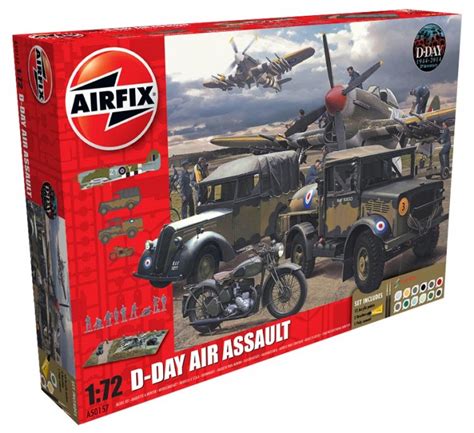 Airfix D Day The Air Assault T Set 172 Model Kit A50157 Airfield