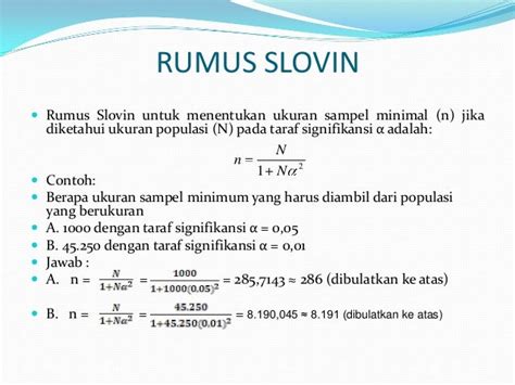 Cara Menentukan Rumus Sampel Penelitian - IMAGESEE