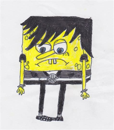 Emo Spongebob By Doofusss On Deviantart
