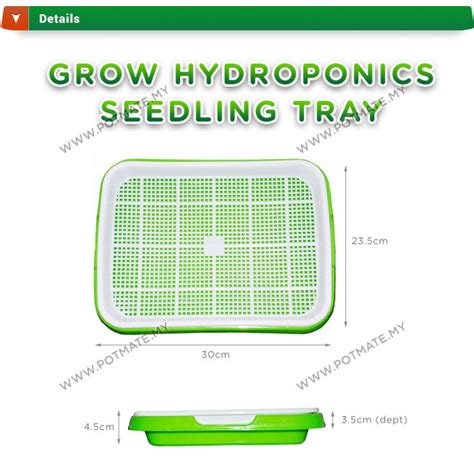 Sprout Plate Seedling Tray Nursery Tray To Grow Hydroponics