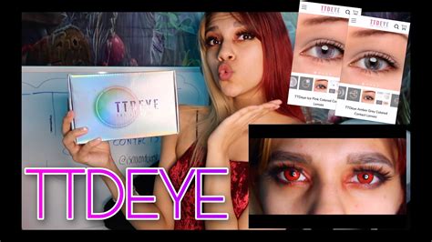 Ttdeye Contact Review Haul 💜 Youtube