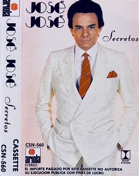 José José Secretos 1983 Cassette Discogs