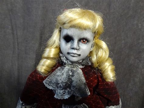 Creepy Old Fashioned Doll Spooky Doll Ghostly Lady Doll Scary Etsy