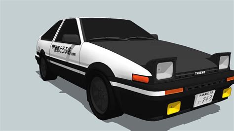 The red ae86 trueno sprinter you see below was sourced for a personal import client, who had big ideas! Toyota - AE86 Trueno (Initial D) | 3D Warehouse