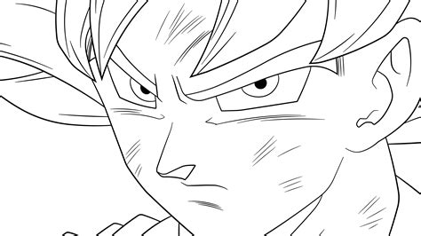 Download Dragon Ball Coloring Pages Ultra Instincts Png Ultra Goku