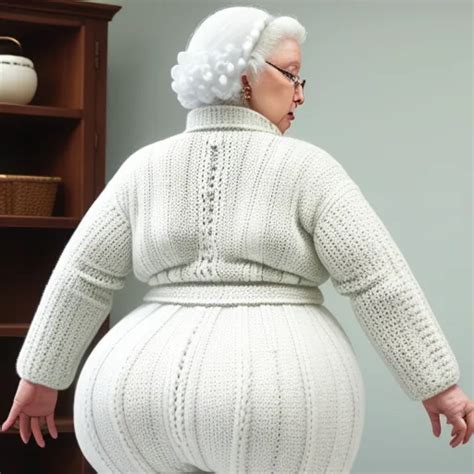 Upload K Image White Granny Big Booty Wide Hips Knitting