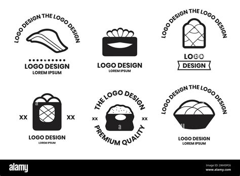 Japanese or Chinese restaurant logo or badge in Vintage or retro style
