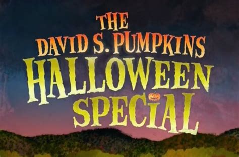 The David S Pumpkins Halloween Special 2017 Jeremy Bogucki