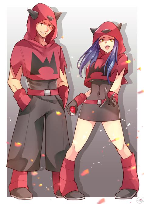 Team Magma Grunt Pokemon And 1 More Drawn By Sunabasan Danbooru