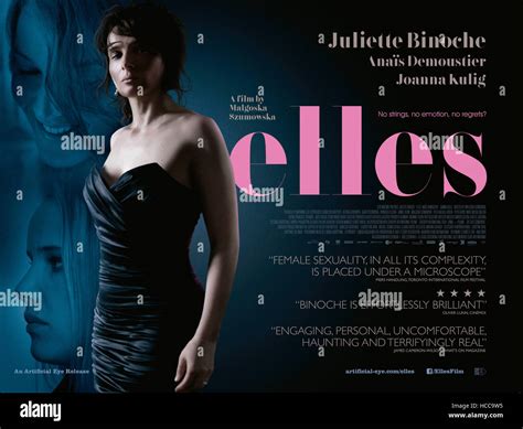 Elles British Poster Art Front Juliette Binoche Back Fromt Top Joanna Kulig Anais