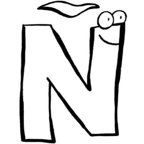Página inicial artistas que comienzan con la letra n. Dibujo con la letra Ñ para imprimir y pintar
