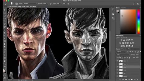 Dishonored The Outsider Painting Study Youtube
