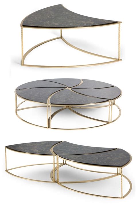 Includes one (1) coffee table and one (1) nested coffee table black cast iron frame with classic. This unique 6 piece modular coffee table is available in 3 ...