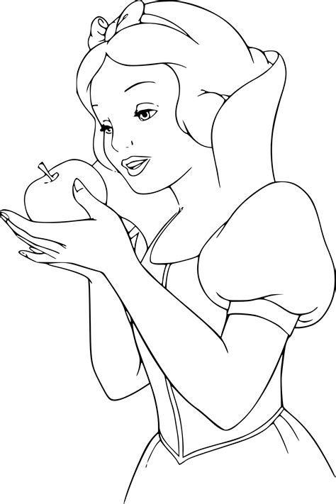 Coloriage de blanche neige coloriage204.blogspot.com coloriages de blanche neige à imprimer les meilleurs coloriages de tous tes héros préférés sont sur coloriez pour continuer dans notre série. Coloriage Blanche Neige pomme à imprimer sur COLORIAGES .info