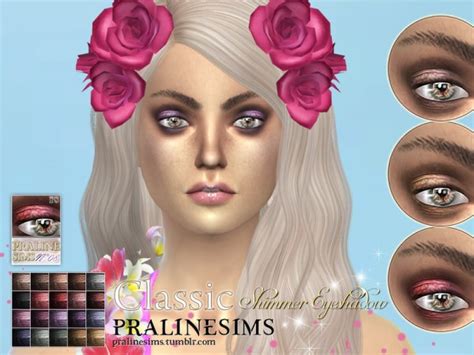 The Sims Resource Classic Shimmer Eyeshadow By Pralinesims • Sims 4