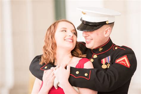 Military Couple Engagement Session In Washington Dc Popsugar Love