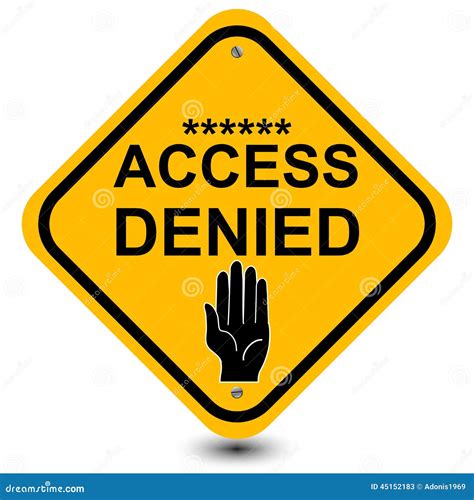 Access Denied Rubber Stamp Royalty Free Stock Image