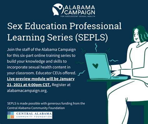 Sex Education Professional Learning Series To Launch January 2021
