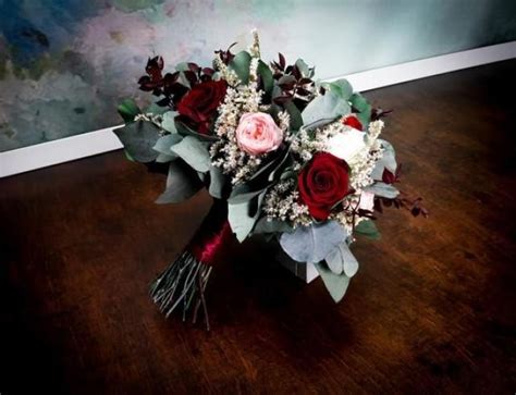 I actually had guests in disbelief when i said that! Burgundy Blush Pink Wedding Bouquet With Real Preserved ...